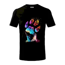 Abstraktní psí tlapka a nohy