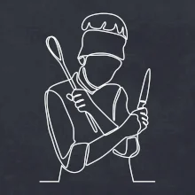 Kuchař jedním tahem