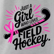 Just a girl who loves field hockey černo růžové