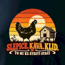 Slepice káva klid a pohoda