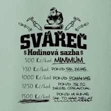 Svářeč - hodinová sazba