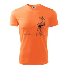 Kreslený rybář na pařezu