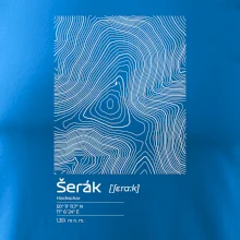 Šerák - vrstevnice v obdélníku