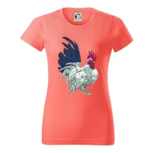 Kohout kreslený bílý