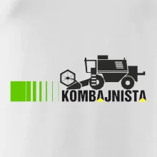 Kombajnista zelená a žlutá