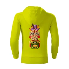 Mayové maska s peřím