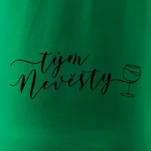 Tým nevěsty červené víno