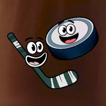 Parové triko - Puk a hokejka