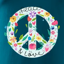 Peace and love symbol