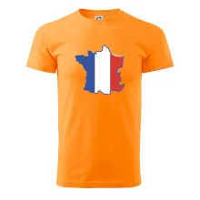 Francouzská vlajka mapa obrys Francouzská vlajka mapa obrys