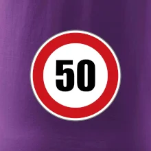 Dopravní značka - omezení rychlosti 50