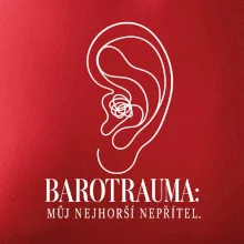 Barotrauma můj nejhorší nepřítel ucho s uzlem v lince