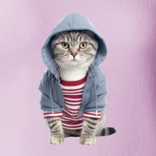 Kočka v pruhovaném triku