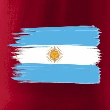 Argentina vlajka kreslená štětkou