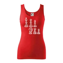 Šachové figurky kreslené