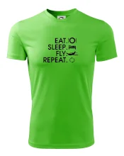 Eat sleep fly repeat