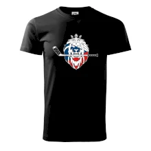 Lev s hokejkou v tlamě - Česká vlajka