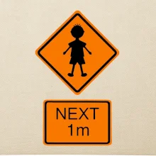 Pozor člověk next 1m (Moňas)