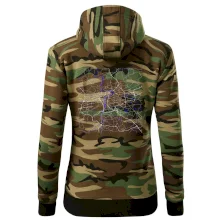 Praha - Mapa s vodními toky