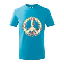 Peace symbol pískový