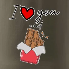 I love you and chocolate