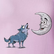 Parové triko - Vlk a měsíc