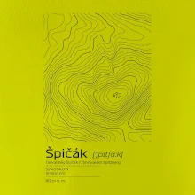 Špičák - vrstevnice v obdélníku