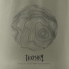 Trosky - vrstevnice v kruhu