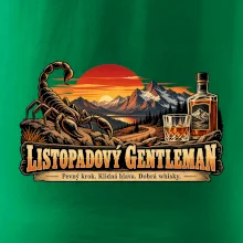 Listopadový gentleman whisky a horský západ slunce