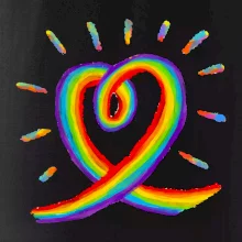 Srdce pride duha kreslená Srdce pride duha kreslená