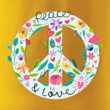 Peace and love symbol