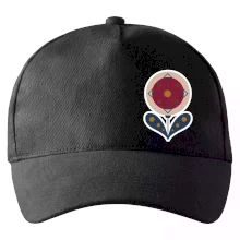 Folklor na prsu květina kulatá