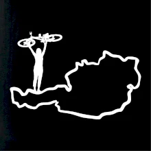 Cyklistka - Mapa Rakouska