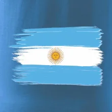 Argentina vlajka kreslená štětkou