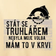 Stát se truhlářem nebyla moje volba