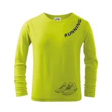 Running nápis šikmo