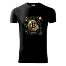 Bitcoin logo s grafy Bitcoin logo s grafy