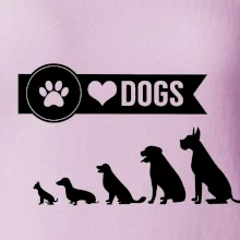 I love dogs - tlapka