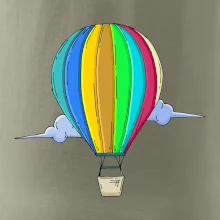 Horkovzdušný balon v oblacích