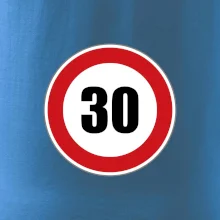 Dopravní značka - omezení rychlosti 30