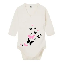 Motýli růžovo černí