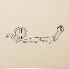 Pěst a symbol míru