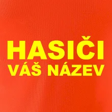 Hasiči - žlutý nápis - váš název sboru