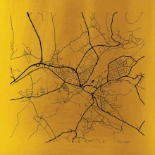 Mapy měst černobílé Turnov