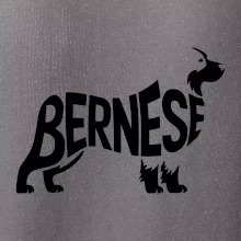 Bernese Mountain Dog nápis v těle