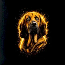 Obrázek polotón bloodhound