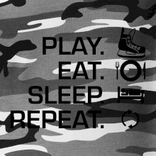 Play Eat Sleep Repeat hokej Play Eat Sleep Repeat hokej