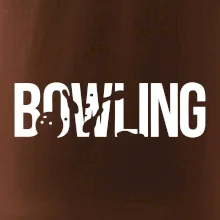 Bowling nápis kuželky