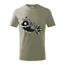 Ptáček černobílý folklór