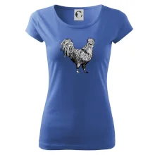 Kohout kreslený černobílý